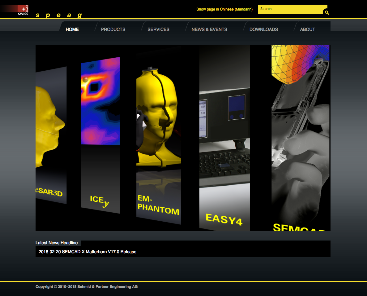 Homepage SPEAG